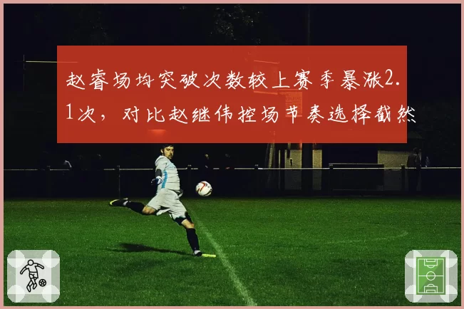 赵睿场均突破次数较上赛季暴涨2.1次,对比赵继伟控场节奏选择截然不同